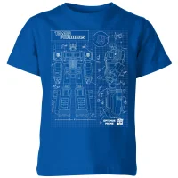 Transformers Optimus Prime Schematic Kids' T-Shirt - Royal Blue - undefined undefined