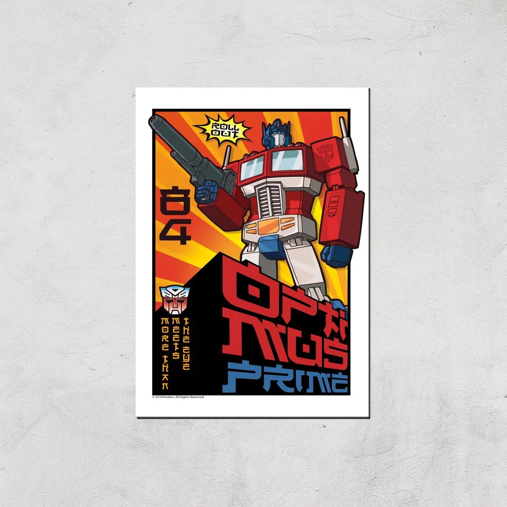 Transformers Roll Out Poster Art Print - A4 - Print Only Afbeelding 1