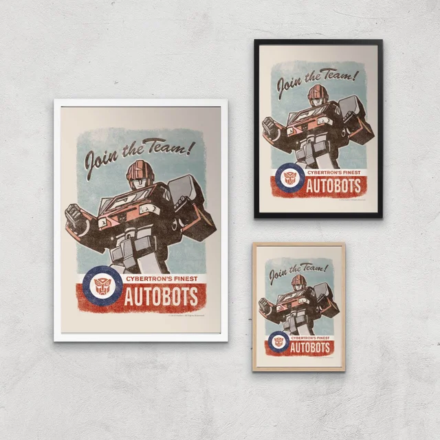 Transformers Join The Team Art Print
