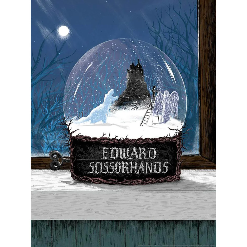 Edward Scissorhands 'Ed's Garden' Lithograph Print by Matt Saunders Afbeelding 1