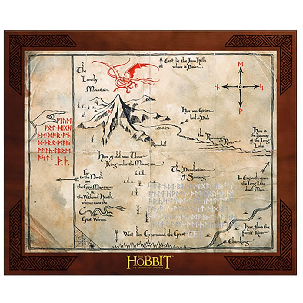 The Hobbit Thorin Oakenshield kaart replica Afbeelding 1