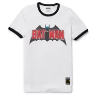 Batman 80th Anniversary 70s Super Ringer t-shirt - Wit/Zwart - undefined undefined
