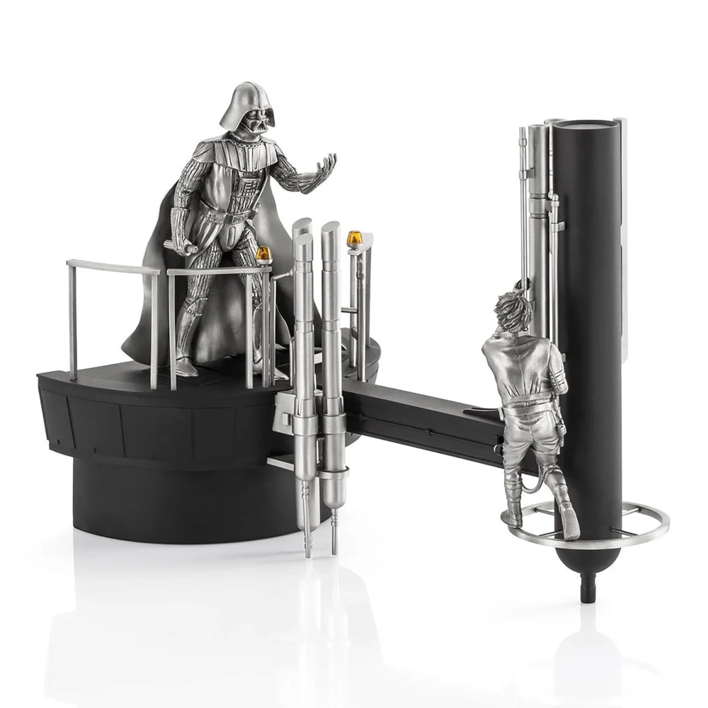 Royal Selangor Star Wars Luke vs. Darth Vader Limited Edition Tinnen Diorama 33.5cm (500 Stuks Wereldwijd) Afbeelding 1