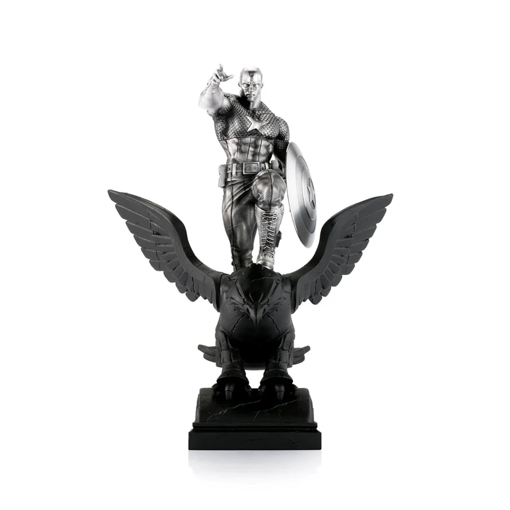 Royal Selangor Marvel Captain America Limited Edition Tinnen Beeldje 31.5cm Afbeelding 1