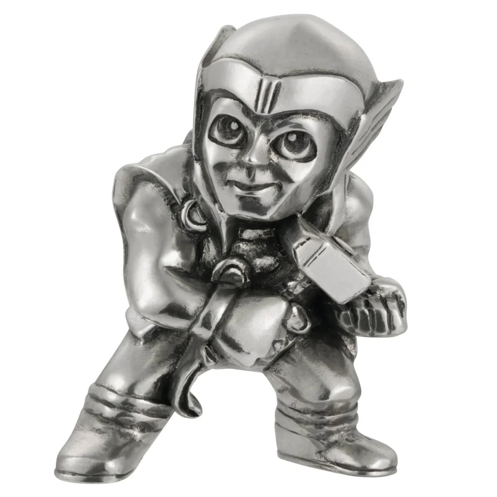 Royal Selangor Marvel Thor Tinnen Miniatuur Beeldje 5cm Afbeelding 1