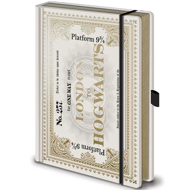 Harry Potter (Hogwarts Express Ticket) Premium A5 Notebook Afbeelding 1