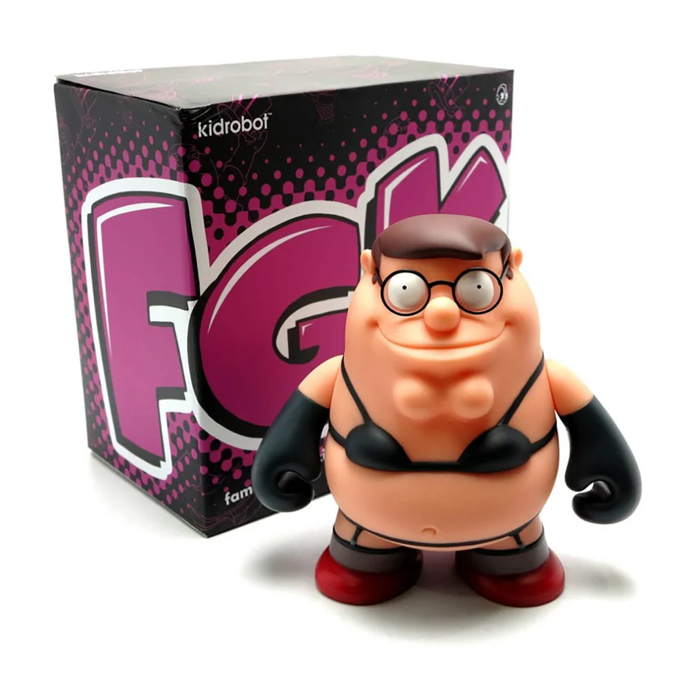 Kidrobot Family Guy Intimate Peter Black Figure 7 inch Afbeelding 1