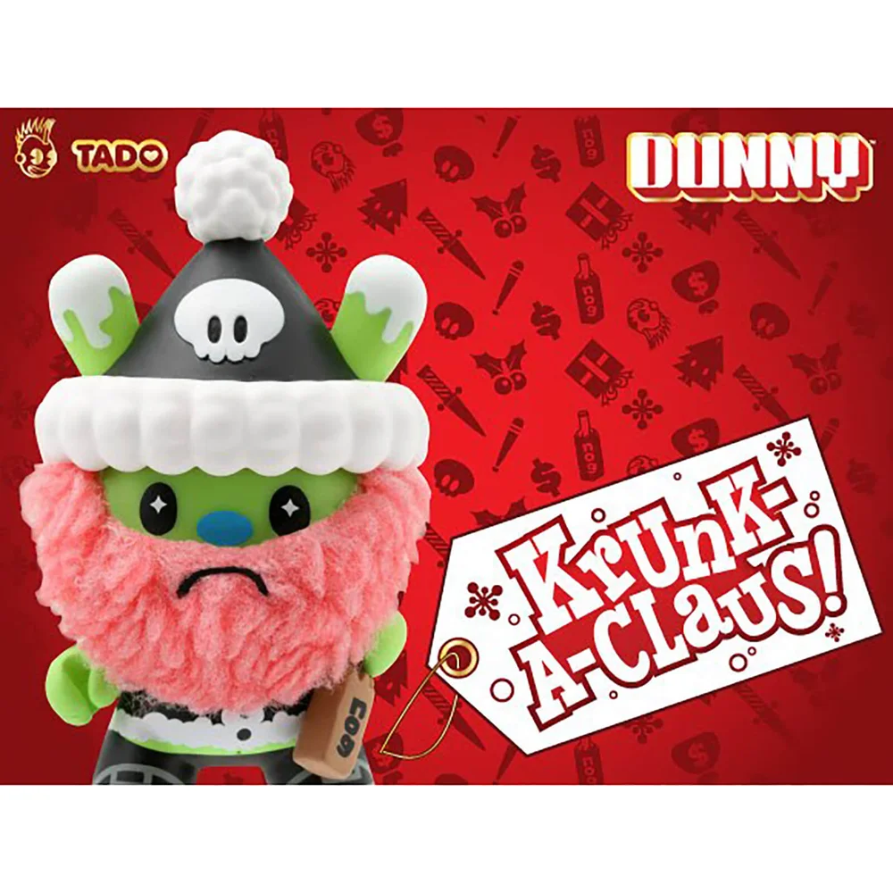 Kidrobot Krunk-a-Claus DUNNY 7,5 cm Vinyl Afbeelding 1