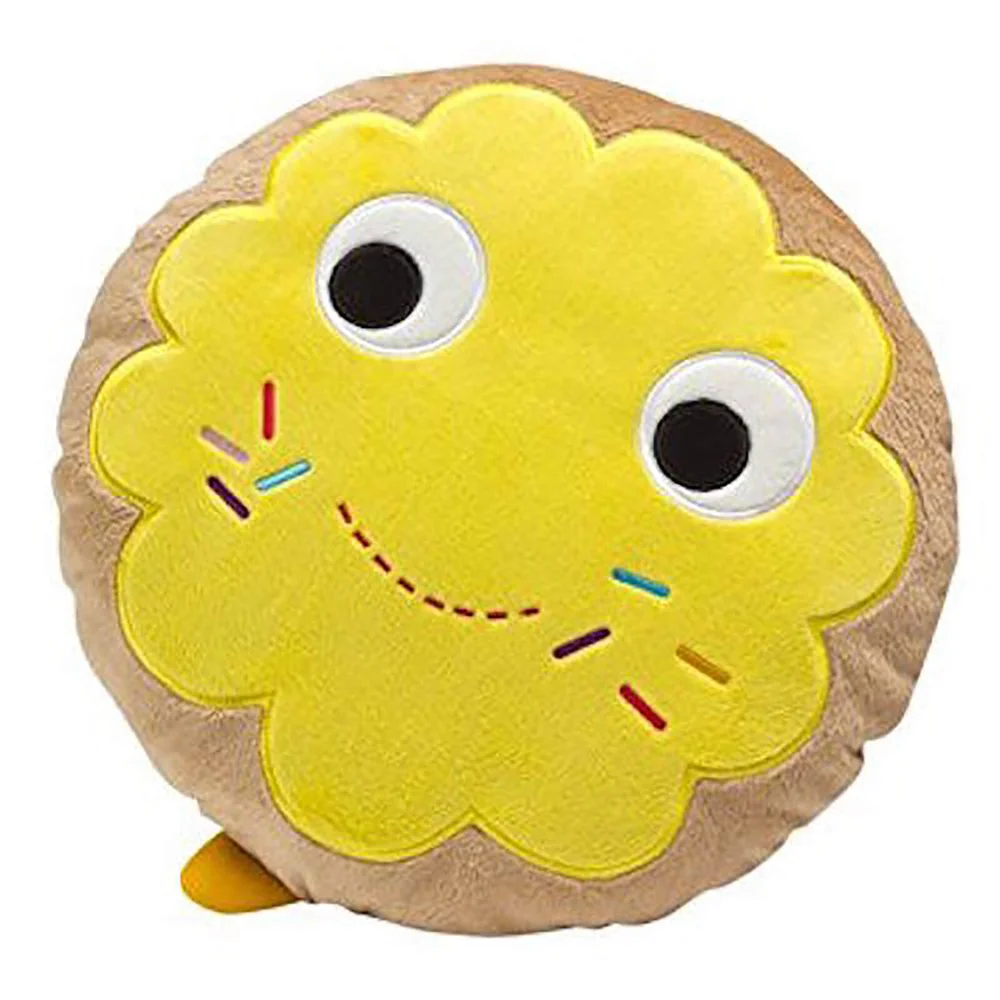 Kidrobot Yummy World 12"" Yellow Donut Toy Designer Plush Afbeelding 1