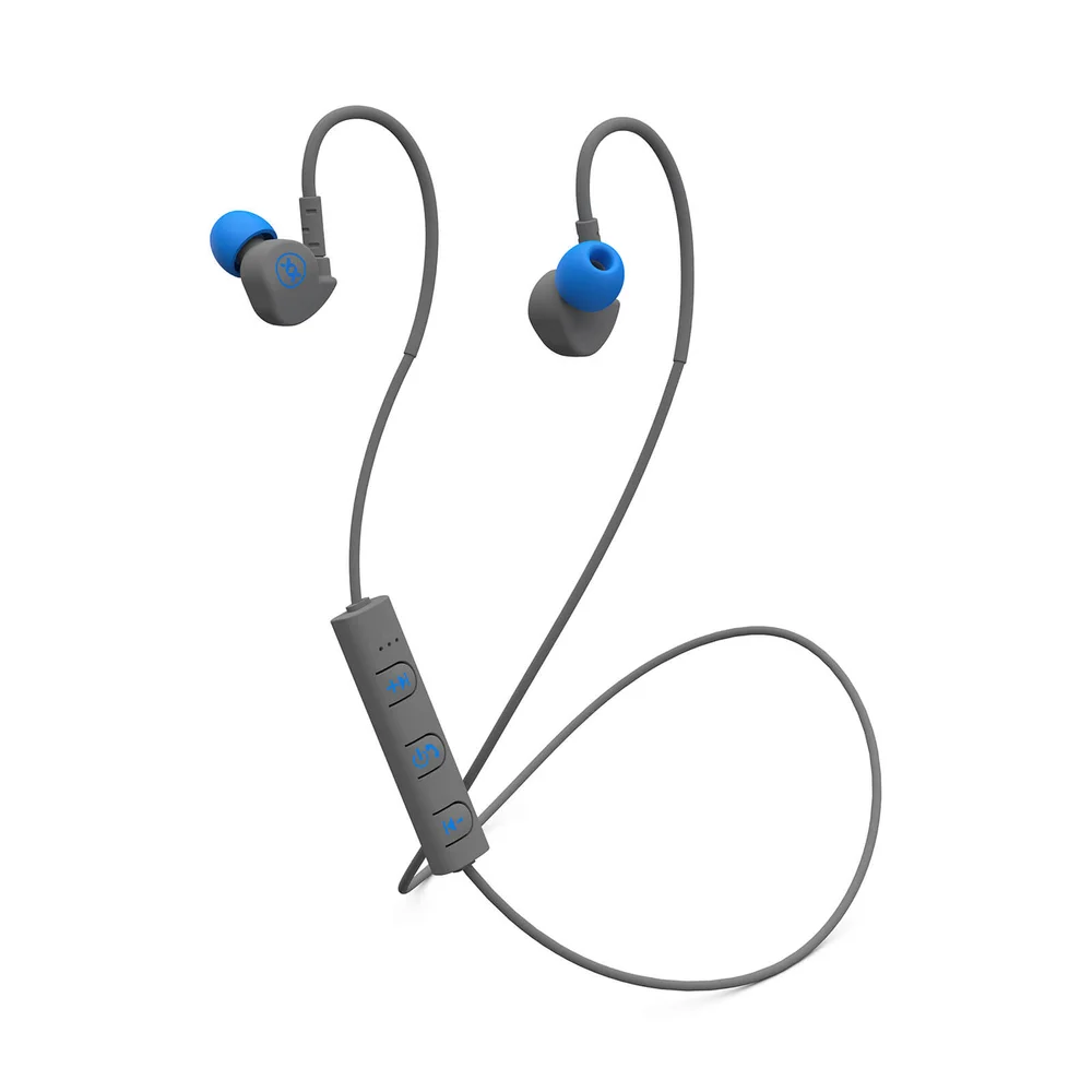 Mixx Memory Fit 1 Bluetooth Wireless Sports Earphones - Grey Afbeelding 1