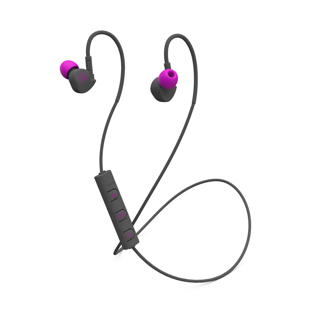 Mixx Memory Fit 1 Bluetooth Wireless Sports Earphones - Pink Afbeelding 1
