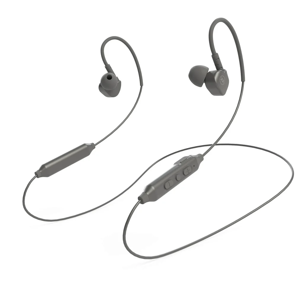 Mixx Memory Fit 5 Bluetooth Wireless Sports Earphones - Grey Afbeelding 1