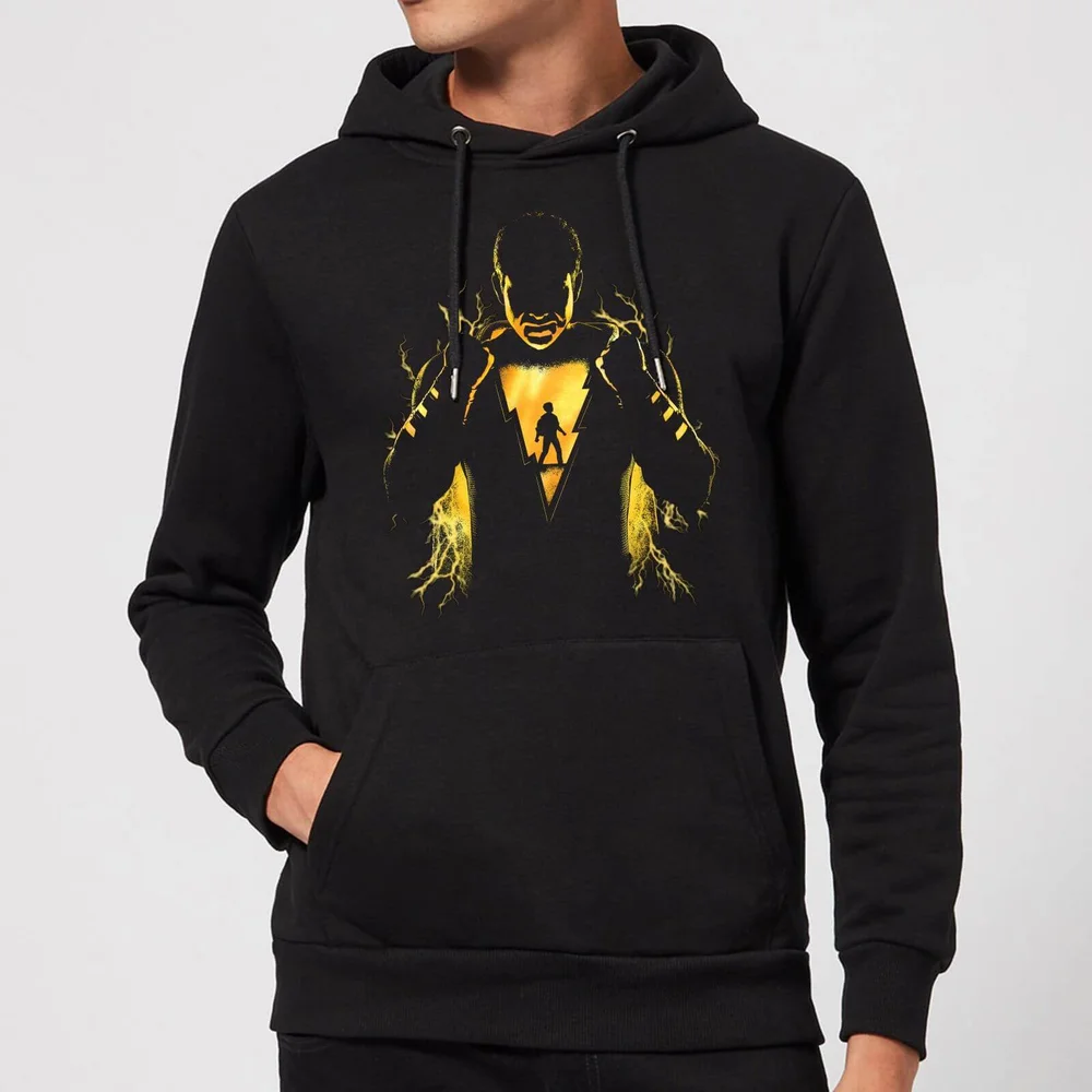 Shazam! Lightning Silhouet hoodie - Zwart - S Afbeelding 1