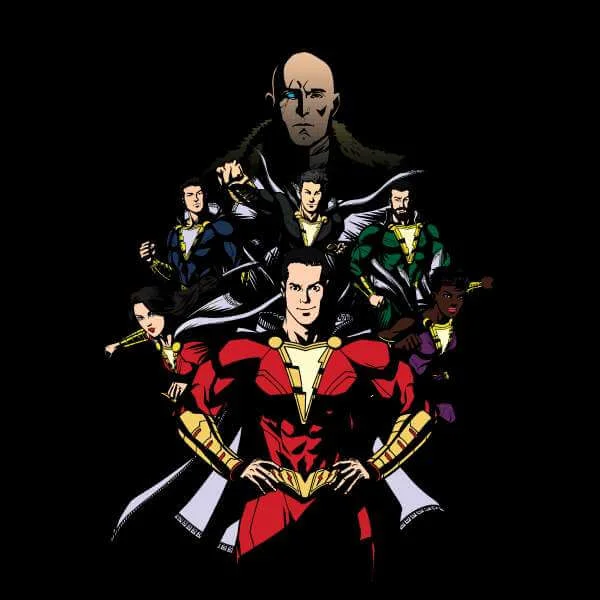 Shazam! Team Up trui - Zwart