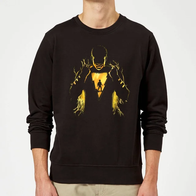 Shazam! Lightning Silhouet trui - Zwart