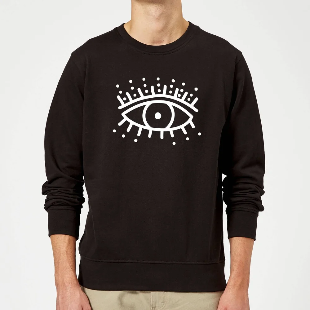 Eye Eye Sweatshirt - Black - S - Zwart Afbeelding 1