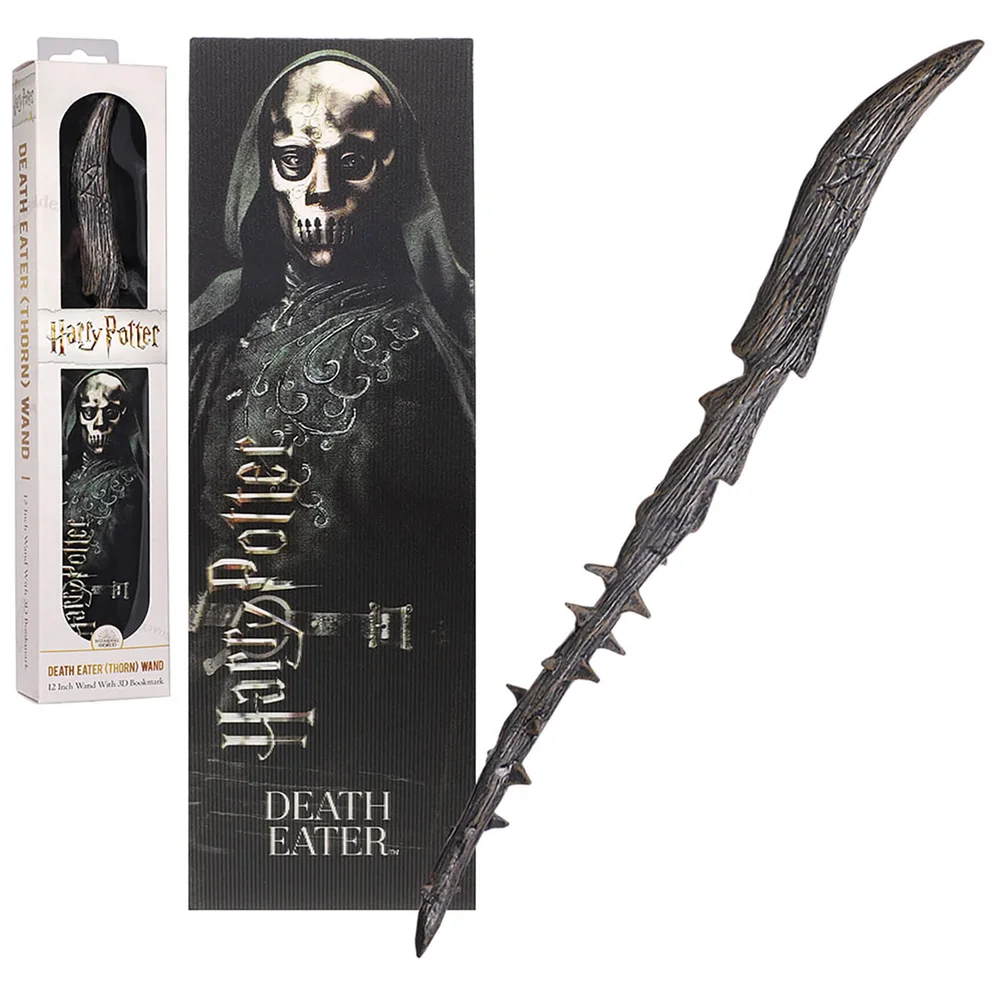 Death Eater (Thorn) 30cm PVC Toverstok met Prismatische Boekenlegger Afbeelding 1