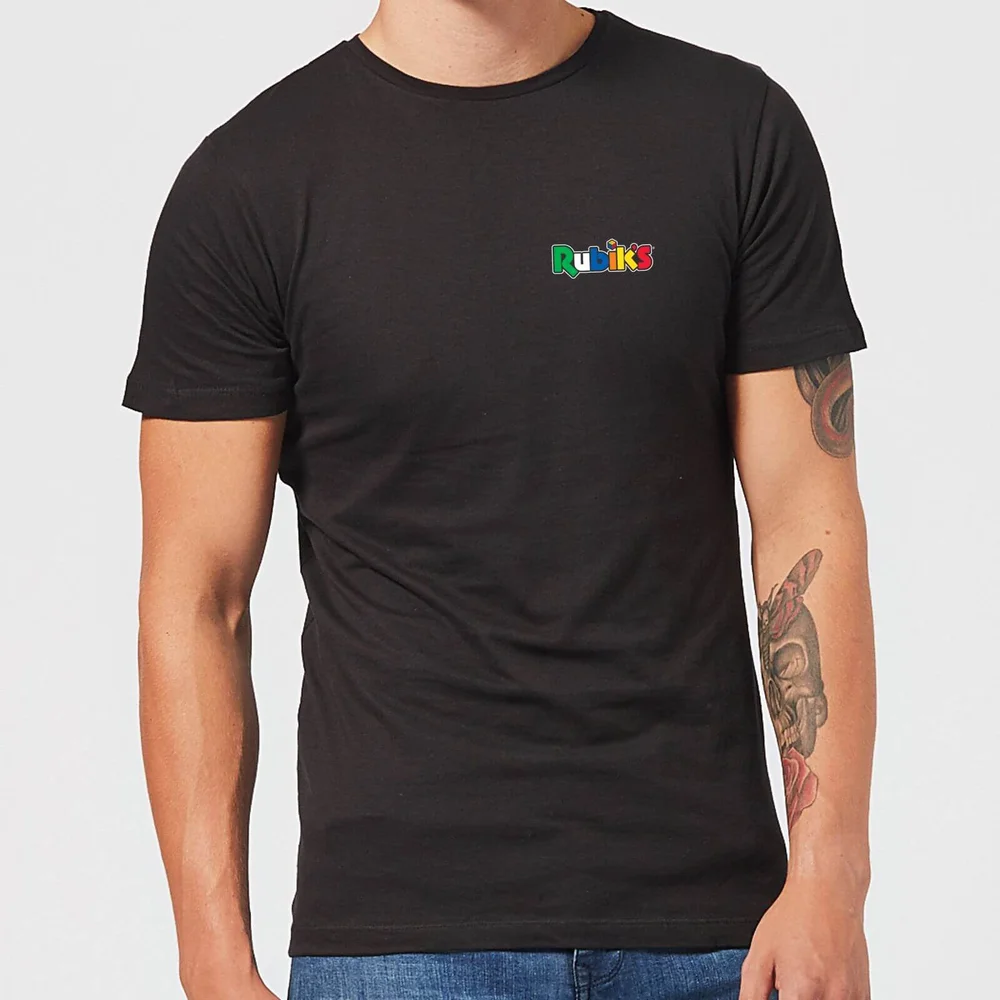 Rubik's Core Logo Pocket Men's T-Shirt - Black - 5XL Afbeelding 1