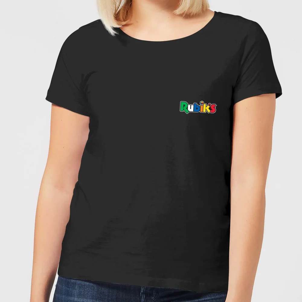 Rubik's Core Logo Pocket Women's T-Shirt - Black - 3XL Afbeelding 1