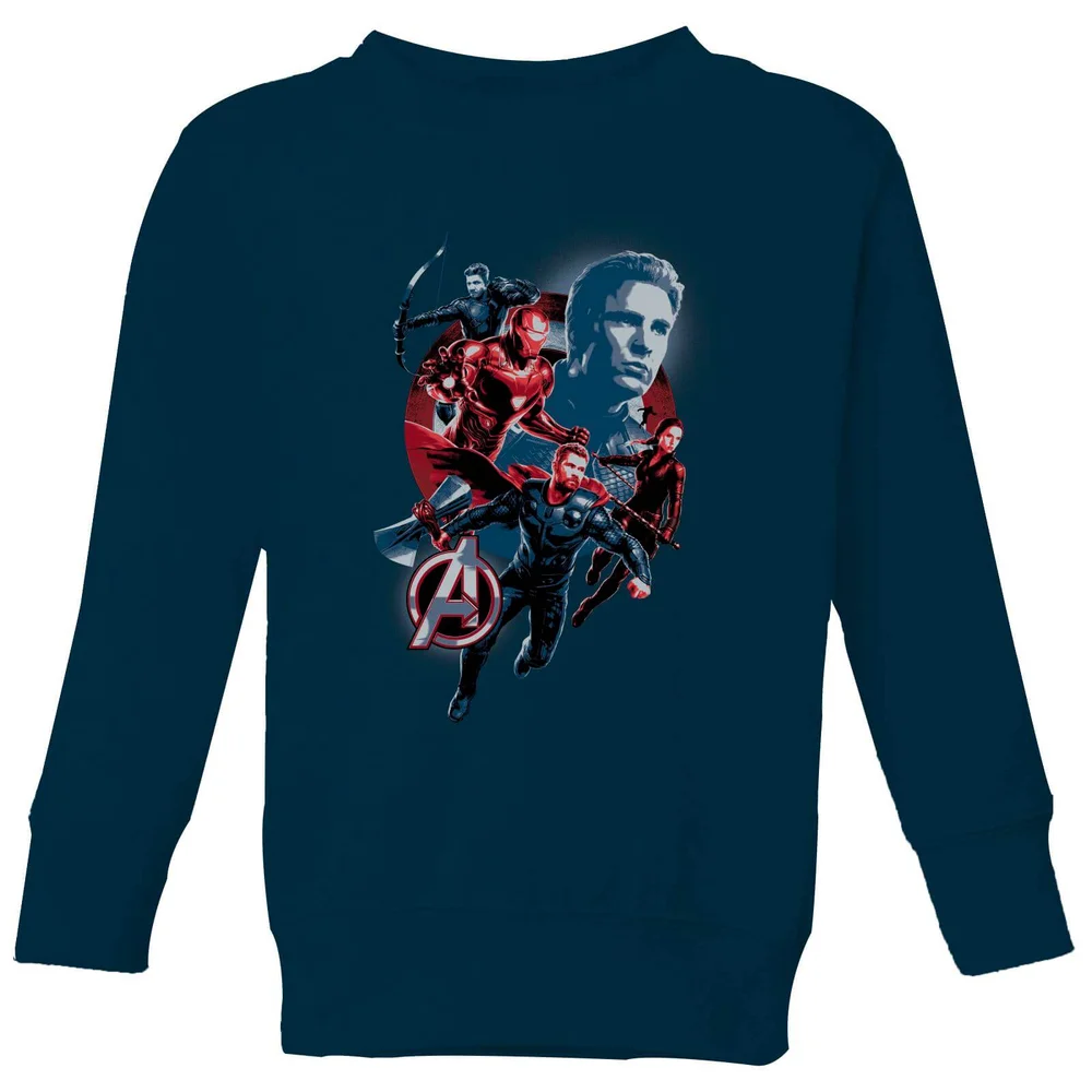 Avengers: Endgame Shield Team kinder trui - Grijs - 122/128 (7-8 jaar) Afbeelding 1