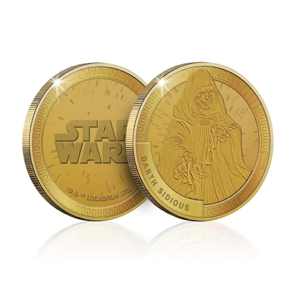 Verzamelbare Star Wars Herdenkingsmunt: Darth Sidious - Zavvi exclusief (beperkt tot 1000 exemplaren) Afbeelding 1
