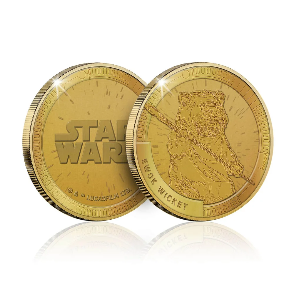 Verzamelbare Star Wars Herdenkingsmunt: Ewok (Wicket) - Zavvi exclusief (beperkt tot 1000 exemplaren) Afbeelding 1