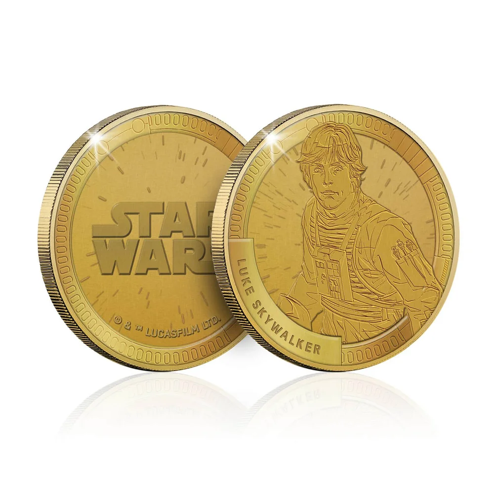 Verzamelbare Star Wars Herdenkingsmunt: Luke Skywalker - Zavvi exclusief (beperkt tot 1000 exemplaren) Afbeelding 1