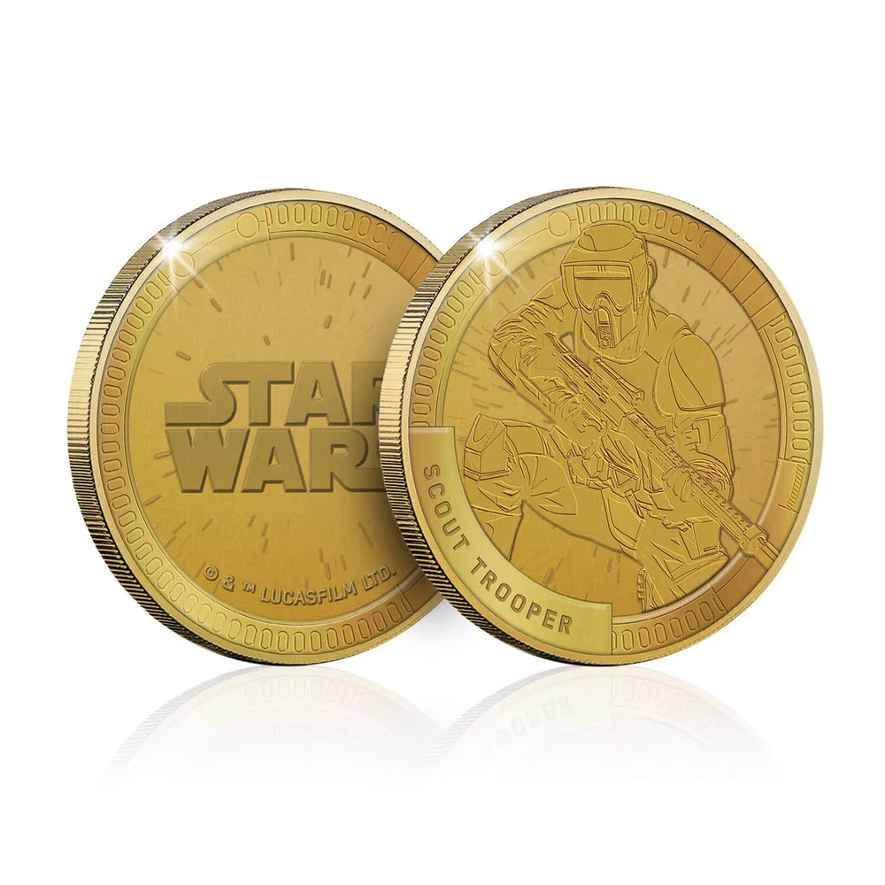 Verzamelbare Star Wars Herdenkingsmunt: Scout Trooper - Zavvi exclusief (beperkt tot 1000 exemplaren) Afbeelding 1