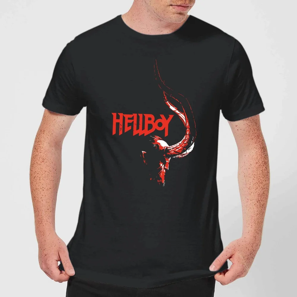 Hellboy Profile Men's T-Shirt - Black - 5XL Afbeelding 1