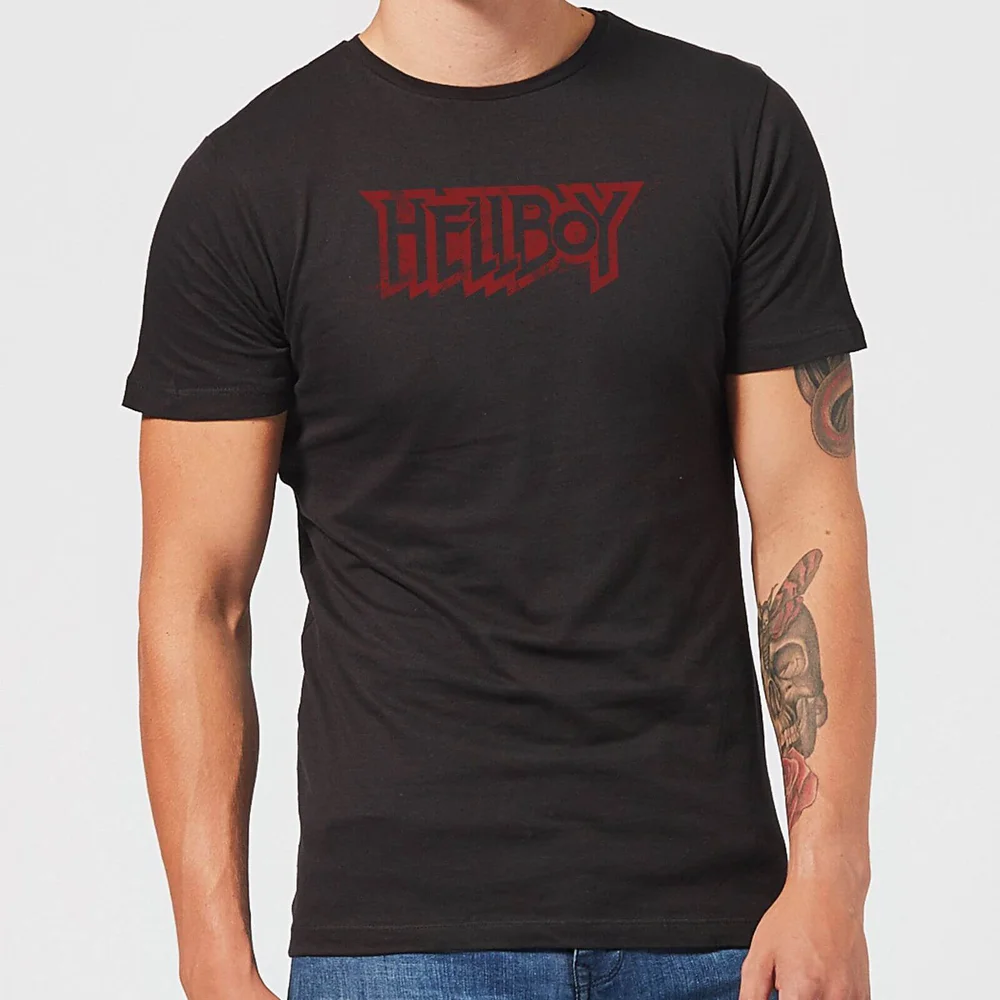 Hellboy Logo Men's T-Shirt - Black - 5XL Afbeelding 1