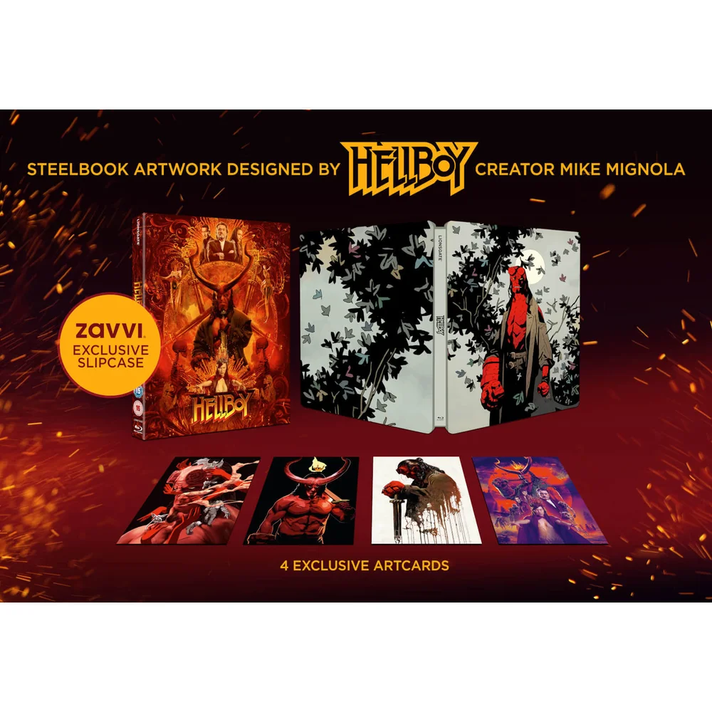 Hellboy 4K Ultra HD (inclusief 2D Blu-ray) - Zavvi exclusief Steelbook Afbeelding 1
