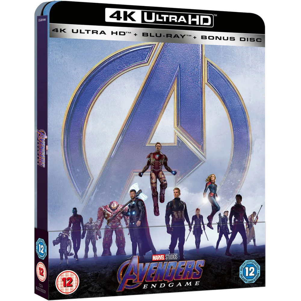 Avengers: Endgame - Zavvi exclusieve 4K Ultra HD Steelbook (inclusief 2D blu-ray) Afbeelding 1