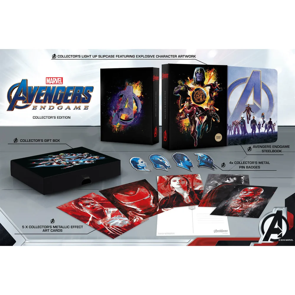 Avengers : Endgame 3D Zavvi exclusieve Collectors Editie Steelbook (inclusief 2D blu-ray) Afbeelding 1