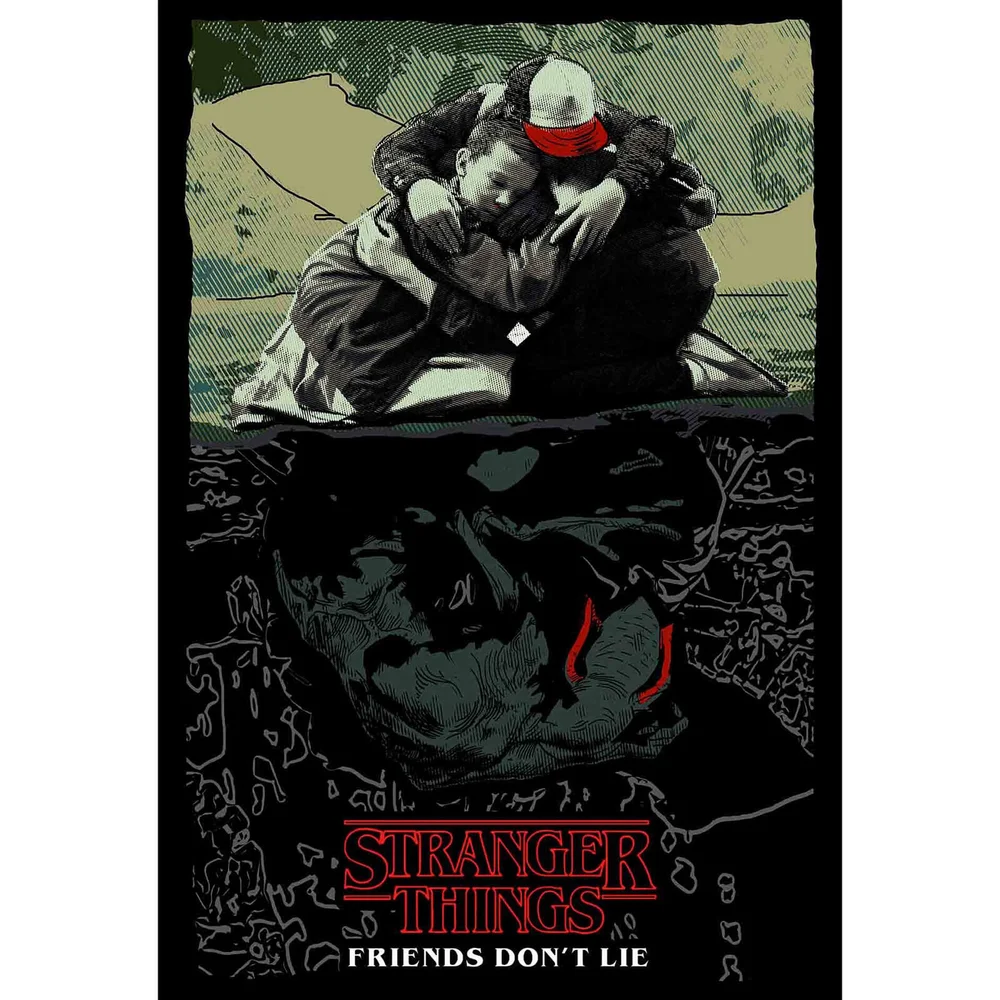 Netflix's Stranger Things "Friends Don't Lie" Giclee Afbeelding 1