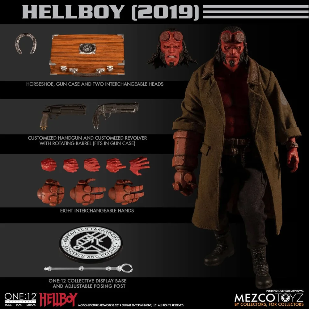 Mezco One:12 Collective Hellboy (2019) Hellboy Actiefiguur Afbeelding 1