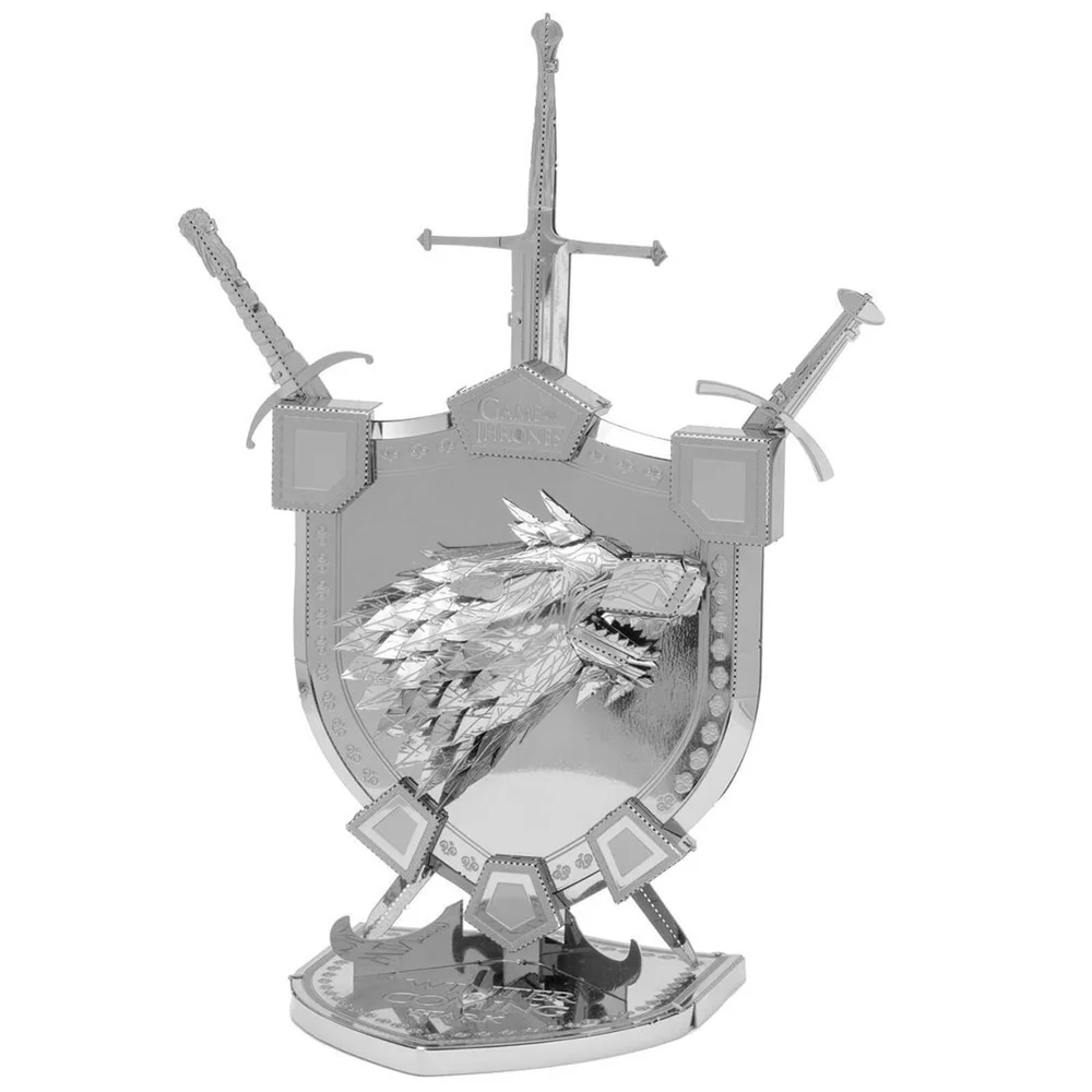 Game of Thrones Metal Earth ICON X House Stark Sigil Construction Kit Afbeelding 1