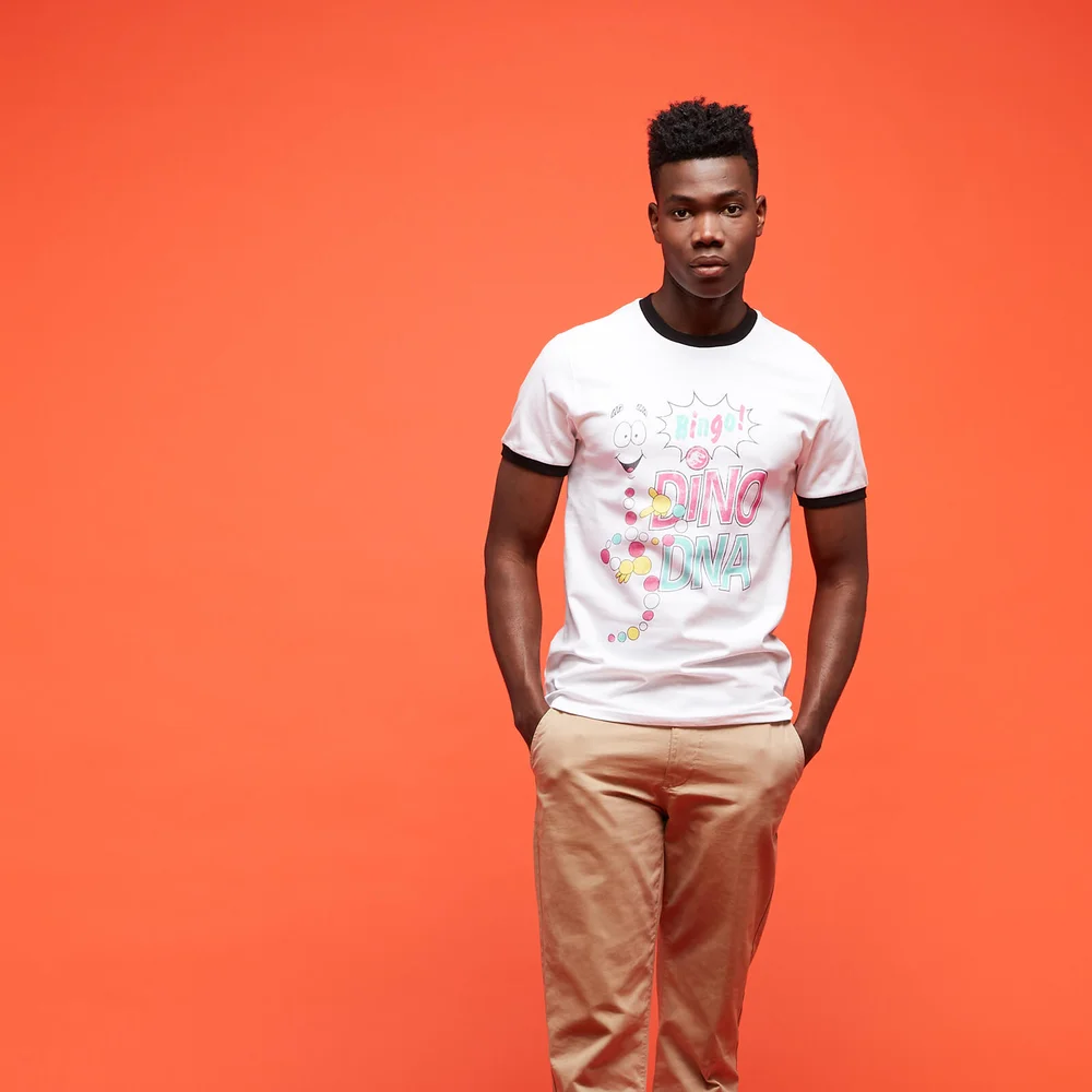 Jurassic Park Primal Mr. DNA ringer t-shirt - Zwart/Wit - L Afbeelding 1