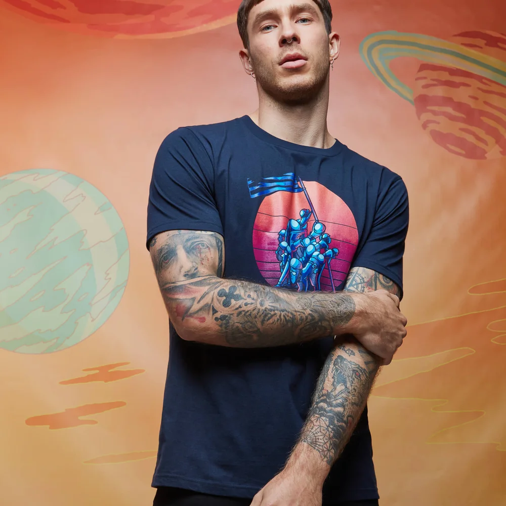 Rick and Morty Hamster Butts t-shirt - Navy - S Afbeelding 1