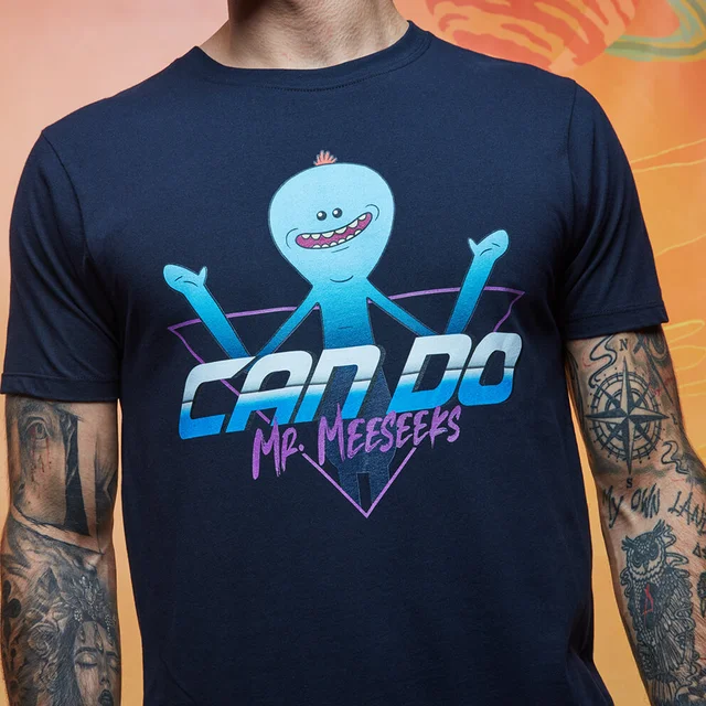 Rick and Morty Meeseeks Can Do t-shirt - Navy
