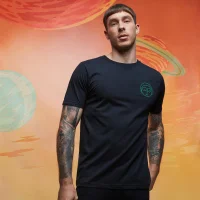 Rick and Morty Morty Geborduurd t-shirt - Zwart - undefined undefined