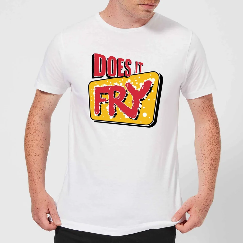 Does It Fry Logo Men's T-Shirt - White - 5XL Afbeelding 1