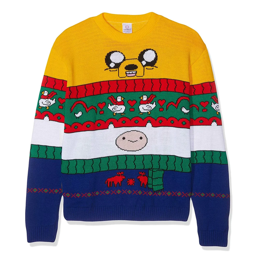 Adventure Time Finn & Jake Kintted Christmas Jumper - XXL Afbeelding 1