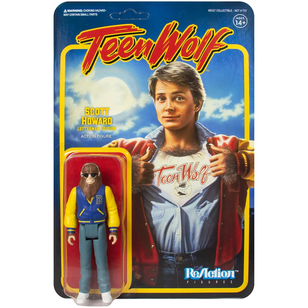 Super7 Teen Wolf ReAction Figure - Scott Howard (Letterman Jacket) Afbeelding 1