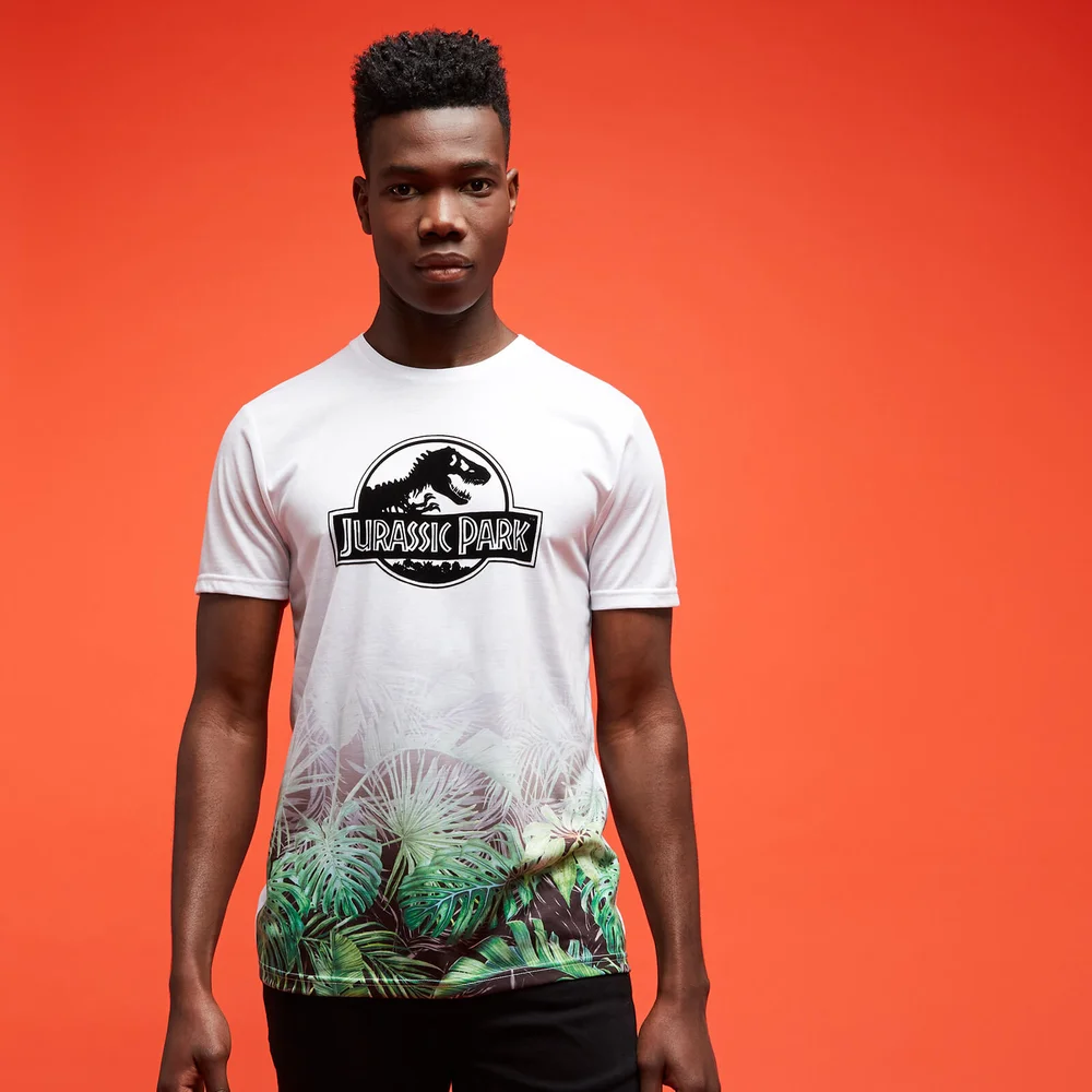 Jurassic Park Primal Faded Floral t-shirt - Wit - XS - Wit Afbeelding 1