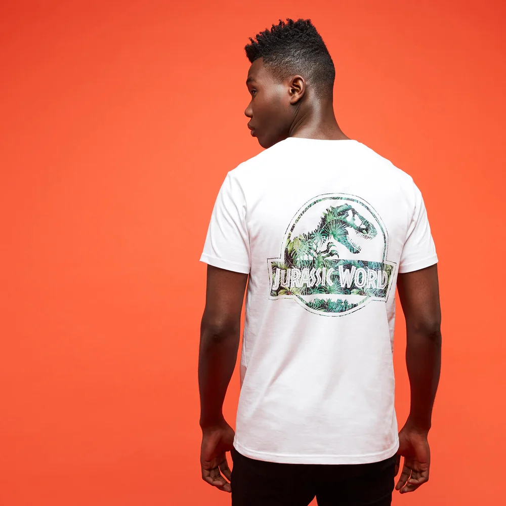 Jurassic Park Primal Leaf Print t-shirt - Wit - S Afbeelding 1