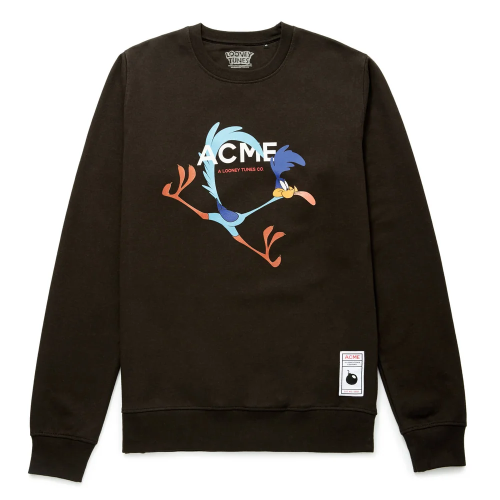 Looney Tunes ACME Road Runner Tong trui - Zwart - S Afbeelding 1