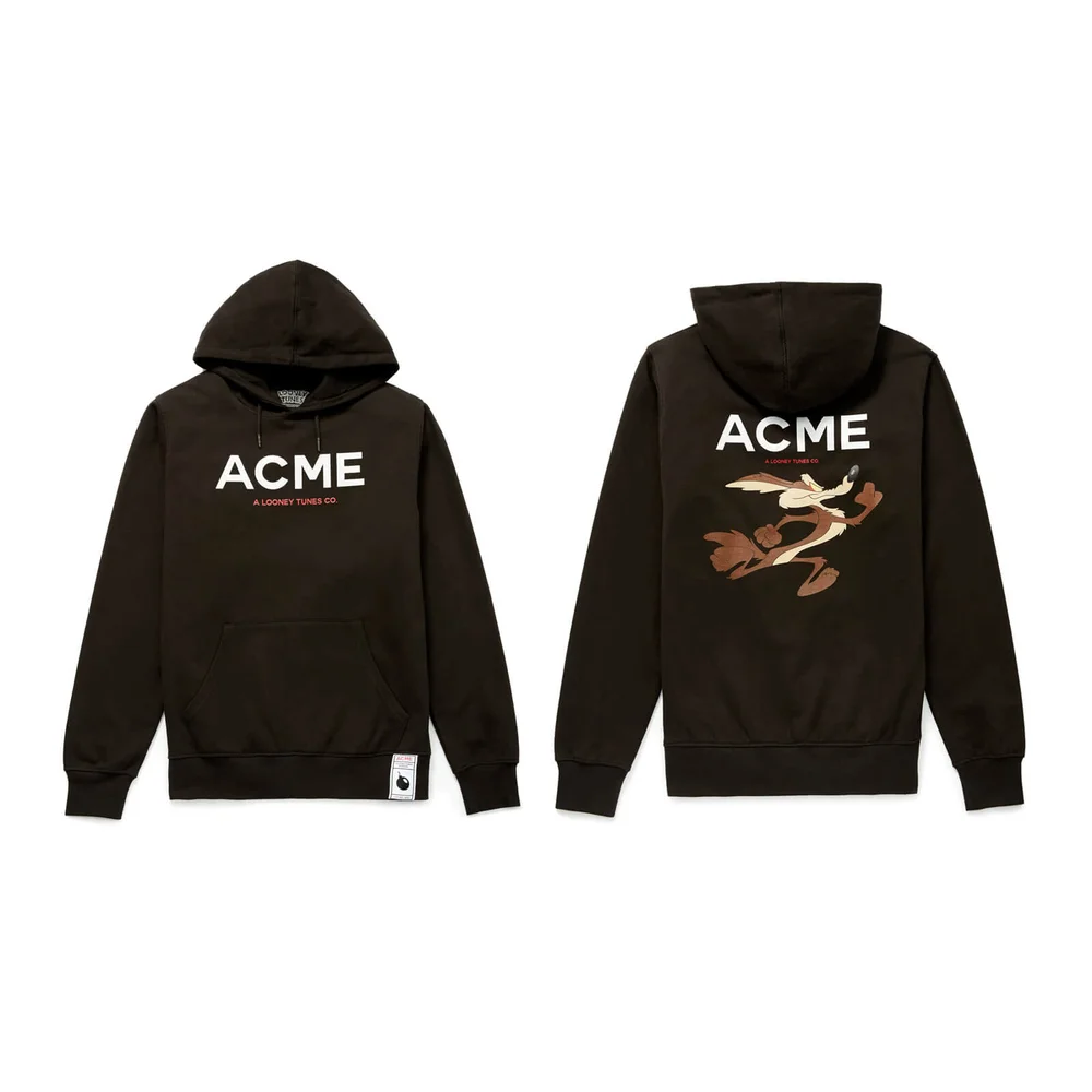 Looney Tunes ACME Wile E. Coyote Rennend hoodie - Zwart - S Afbeelding 1