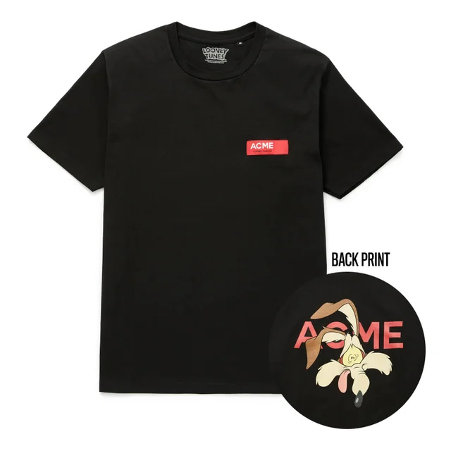 Looney Tunes ACME Wile E. Coyote Gezicht t-shirt - Zwart