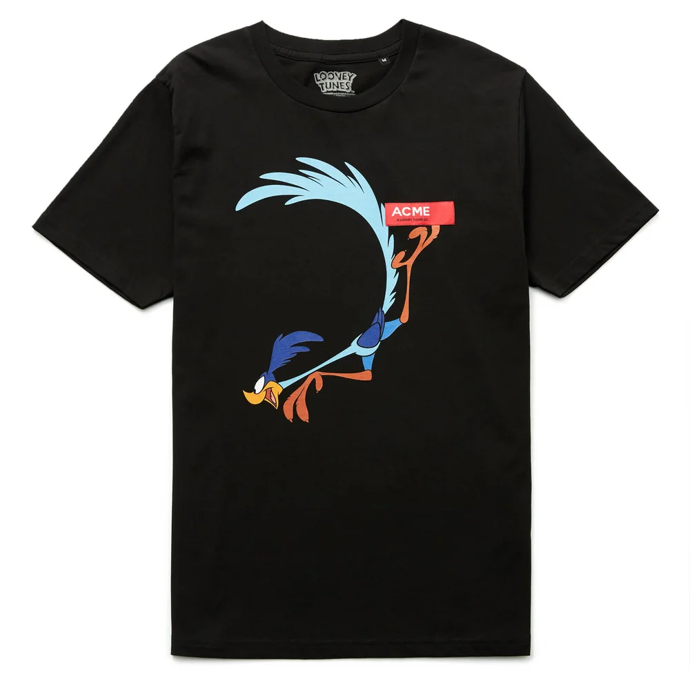Looney Tunes ACME Road Runner Duikend t-shirt - Zwart - S Afbeelding 1