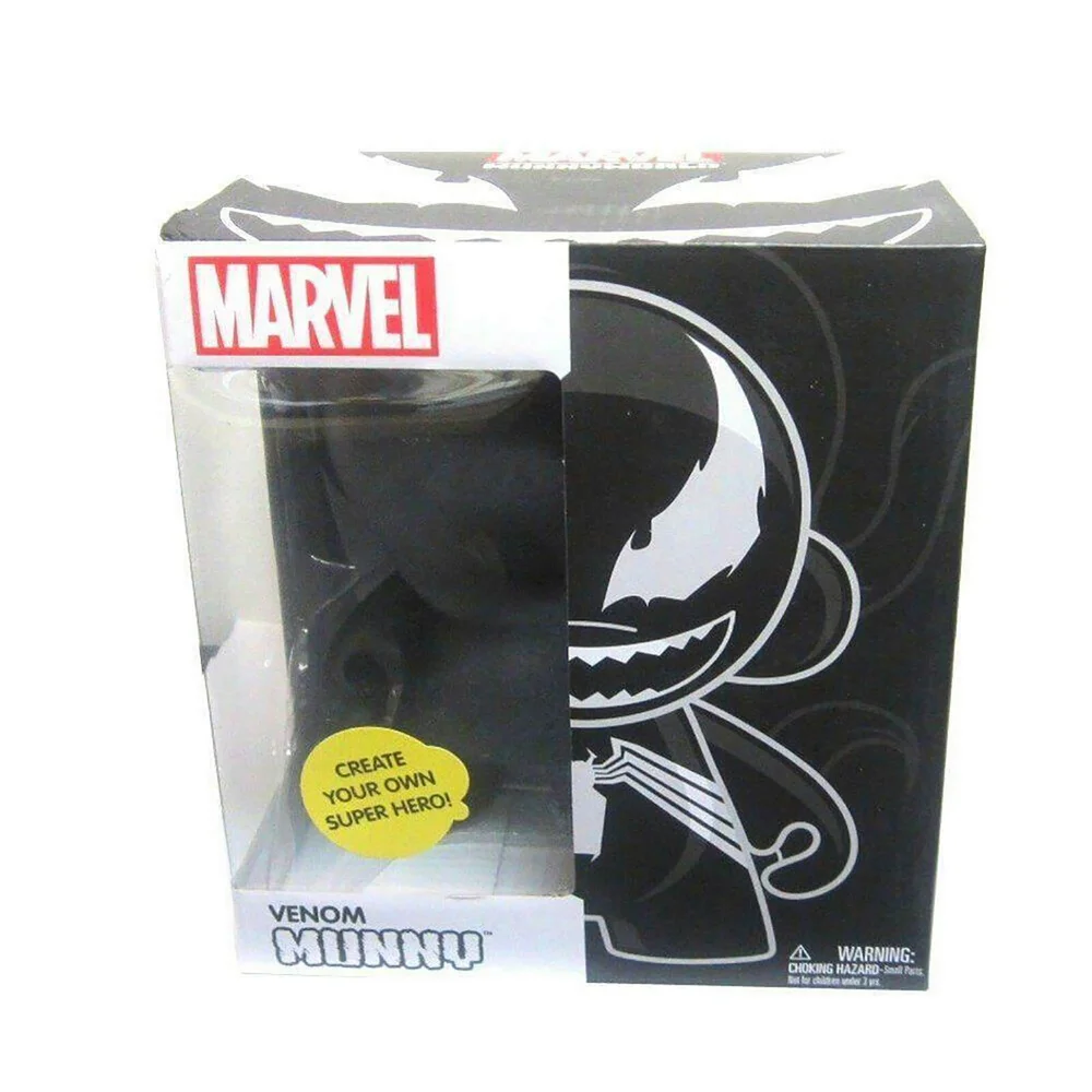 Kidrobot Munnyworld 17,5 cm Marvel Venom Munny DIY vinylfiguur Afbeelding 1